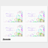 Soap Bubbles Rechthoekige Sticker (Vel)