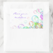 Soap Bubbles Rechthoekige Sticker (Tas)