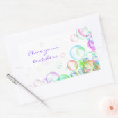 Soap Bubbles Rechthoekige Sticker (Envelop)