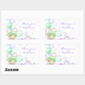 Soap Bubbles Rechthoekige Sticker (Vel)
