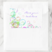 Soap Bubbles Rechthoekige Sticker (Tas)