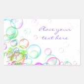 Soap Bubbles Rechthoekige Sticker (Voorkant)