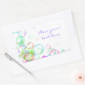 Soap Bubbles Rechthoekige Sticker (Envelop)