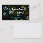 Soap Bubbles - Roepenkaart Contactkaartje (Voorkant / Achterkant)