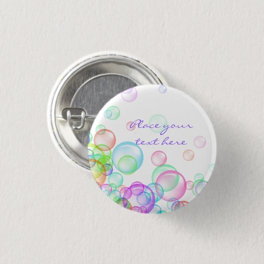 Soap Bubbles Ronde Button 3,2 Cm (Voorkant /achterkant)