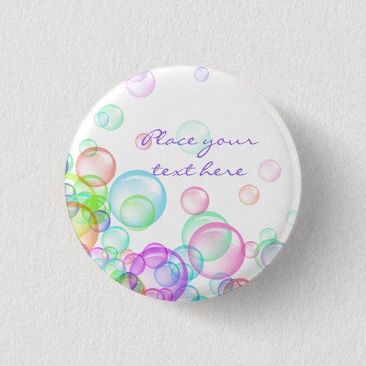 Soap Bubbles Ronde Button 3,2 Cm (Voorkant)