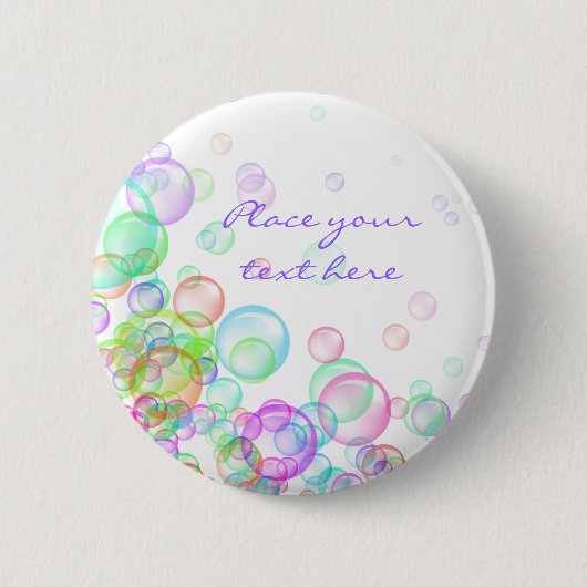 Soap Bubbles Ronde Button 5,7 Cm (Voorkant)