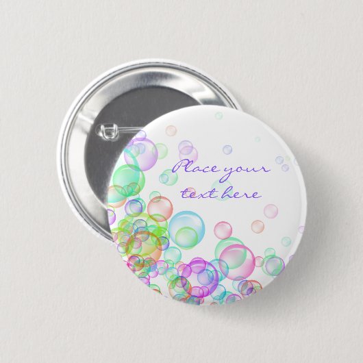Soap Bubbles Ronde Button 5,7 Cm (Voorkant /achterkant)
