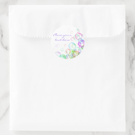Soap Bubbles Ronde Sticker (Tas)