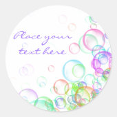 Soap Bubbles Ronde Sticker (Voorkant)