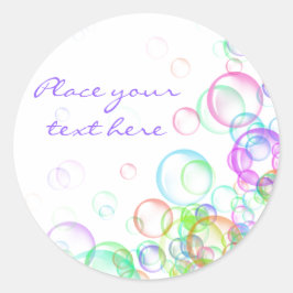 Soap Bubbles Ronde Sticker