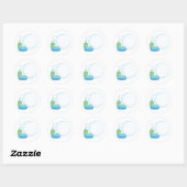 Soap Bubbles Ronde Sticker (Vel)