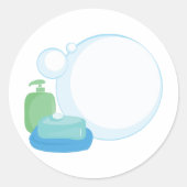 Soap Bubbles Ronde Sticker (Voorkant)