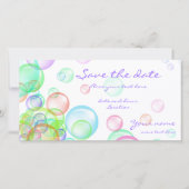 Soap Bubbles Save The Date (Voorkant)