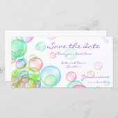 Soap Bubbles Save The Date (Voorkant / Achterkant)