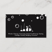 Soap Bubbles | Schoonmaakmiddelen Visitekaartje (Achterkant)