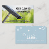 Soap Bubbles | Schoonmaken van piekvensters Visitekaartje (Voorkant / Achterkant)