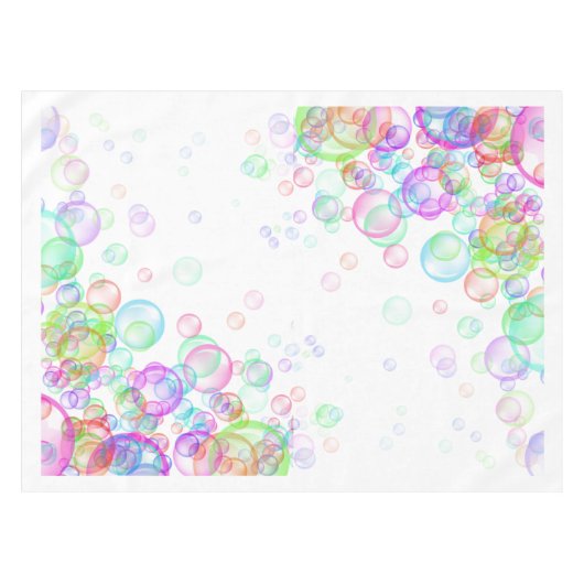 Soap Bubbles Tafelkleed (Voorkant (Horizontaal))