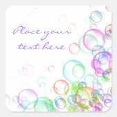 Soap Bubbles Vierkante Sticker (Voorkant)