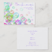 Soap Bubbles Visitekaartje (Voorkant / Achterkant)