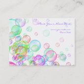 Soap Bubbles Visitekaartje (Voorkant)