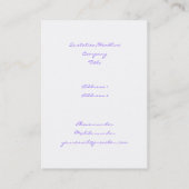 Soap Bubbles Visitekaartje (Achterkant)