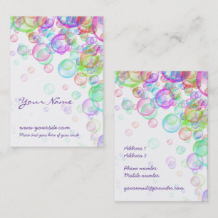 Soap Bubbles Visitekaartje