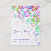 Soap Bubbles Visitekaartje (Voorkant)