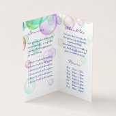 Soap Bubbles Visitekaartje (Binnen)