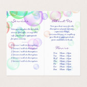 Soap Bubbles Visitekaartje (Binnenkant ongevouwen)