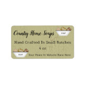 Soap Business Soap Bar — Productlabels Etiket (Voorkant)