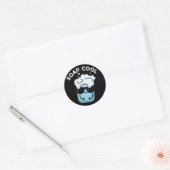 Soap Cool Funny Soap Pun Dark BG Ronde Sticker (Envelop)