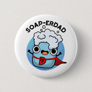 Soap-erdad Grappige zeep Pap Pun Ronde Button 5,7 Cm