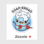 Soap-erdad Grappige zeep Pap Pun Sticker (Vel)