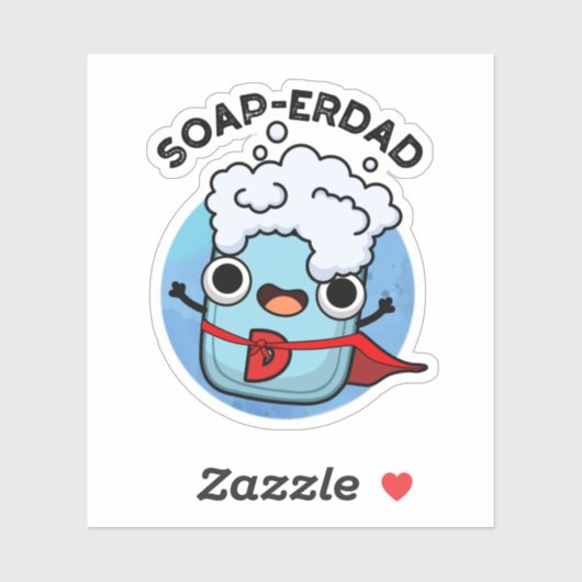 Soap-erdad Grappige zeep Pap Pun Sticker (Vel)
