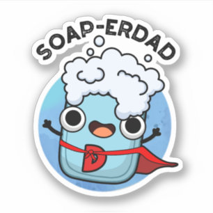 Soap-erdad Grappige zeep Pap Pun Sticker