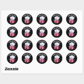 Soap-ermom Grappige zeep Moeder Pun Dark BG Ronde Sticker (Vel)