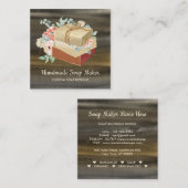 Soap Handmade Bath Organic Vierkante Visitekaartje (Voorkant / Achterkant)