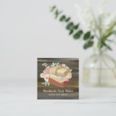 Soap Handmade Bath Organic Vierkante Visitekaartje (Staand voorkant)
