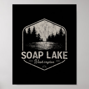 Soap Lake Washington Buiten Activiteiten Vintage 3 Poster