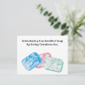 Soap Making Business Soapmakers Promotie Briefkaart (Staand voorkant)
