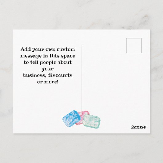 Soap Making Business Soapmakers Promotie Briefkaart (Achterkant)