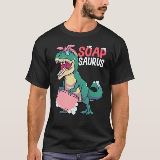 Soap Making Soap Maker Soapologist Soapsaurus T-shirt (Voorkant)