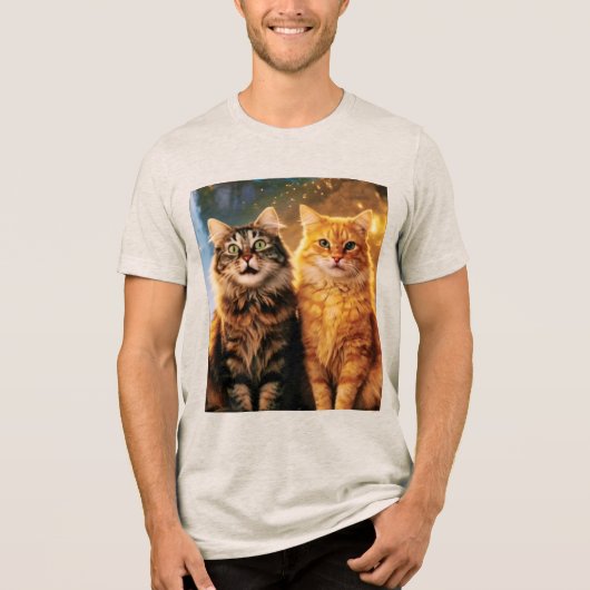 Soap Opera Cats #1 Show door Ryan Goodsnatch Tri-Blend Shirt (Voorkant)