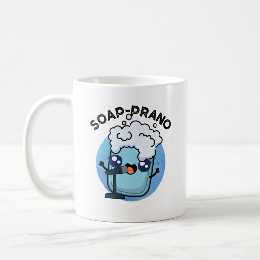Soap-prano Funny Soprano Soap Pun Koffiemok (Links)
