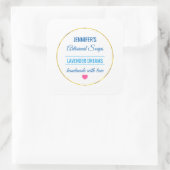 SOAP SCENT BIZ-SJABLOON VIERKANTE STICKER (Tas)