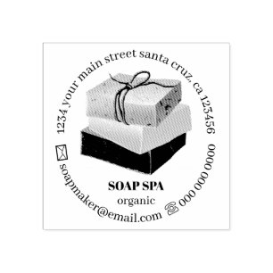 Soap Soy Wax Crafter Rubberstempel