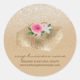 Soap Sparkle Branding Ronde Sticker