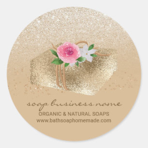 Soap Sparkle Branding Ronde Sticker
