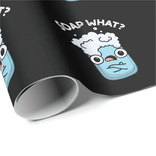 Soap What Funny Soap Pun Dark BG Cadeaupapier (Rol Hoek)